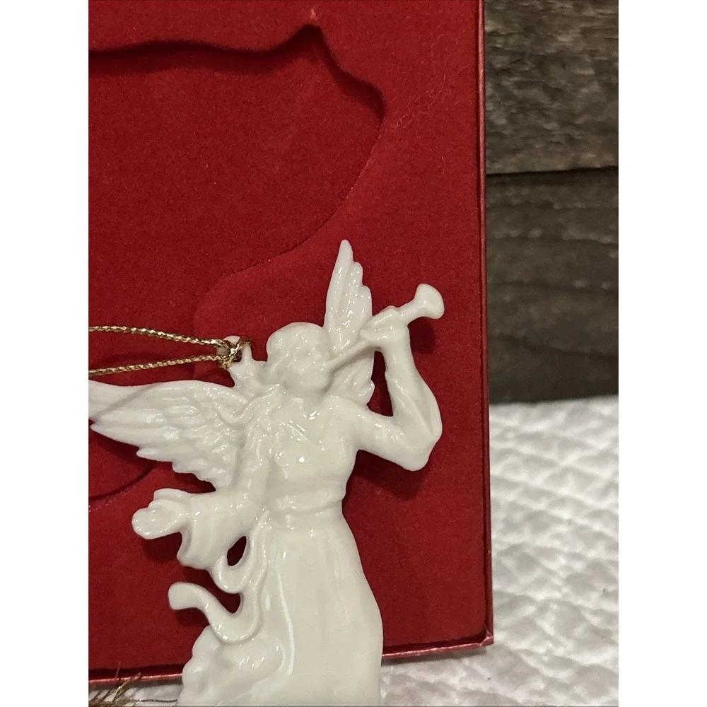 Vintage Lenox‎ Renaissance Angel with Violin Christmas Ornament Mint in Box